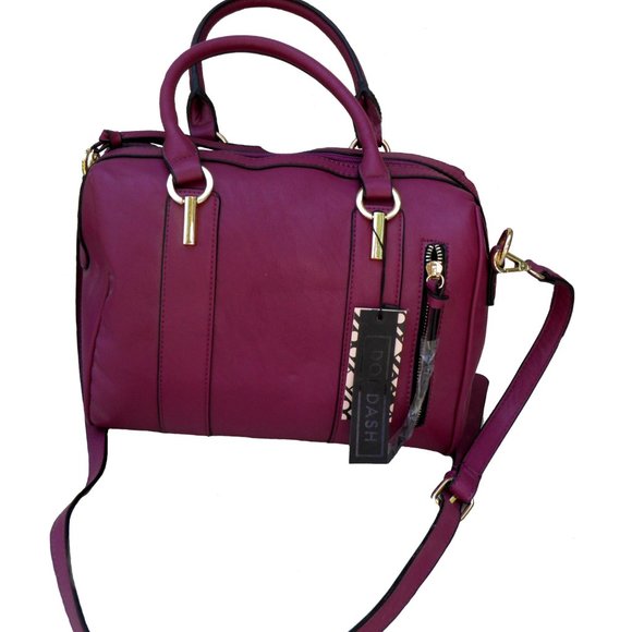 Dot-Dash Brand Magenta Colored Hand Bag Purse - Picture 3 of 4